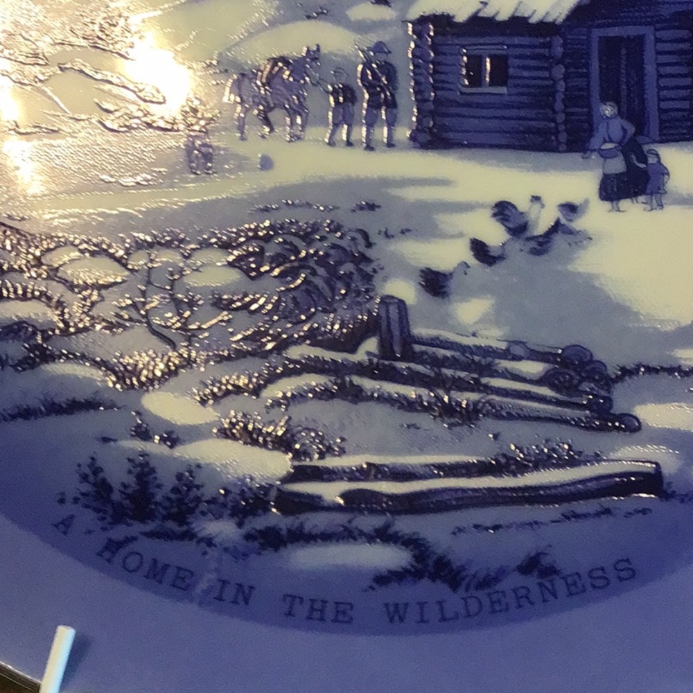 Blue decorative plate - Picture 3 of 6